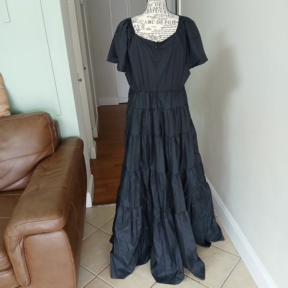 NWT STAUD Corsica Plunging Tiered Maxi Dress - Picture 7 of 11